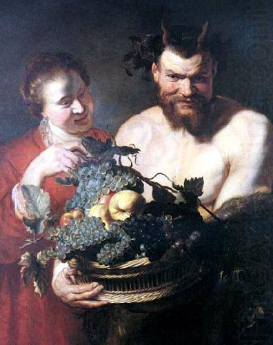 Peter Paul Rubens Faun and a young woman china oil painting image